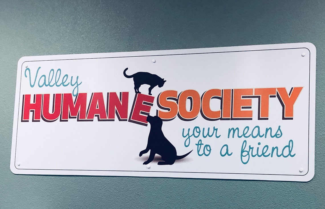 Valley Humane Society sign