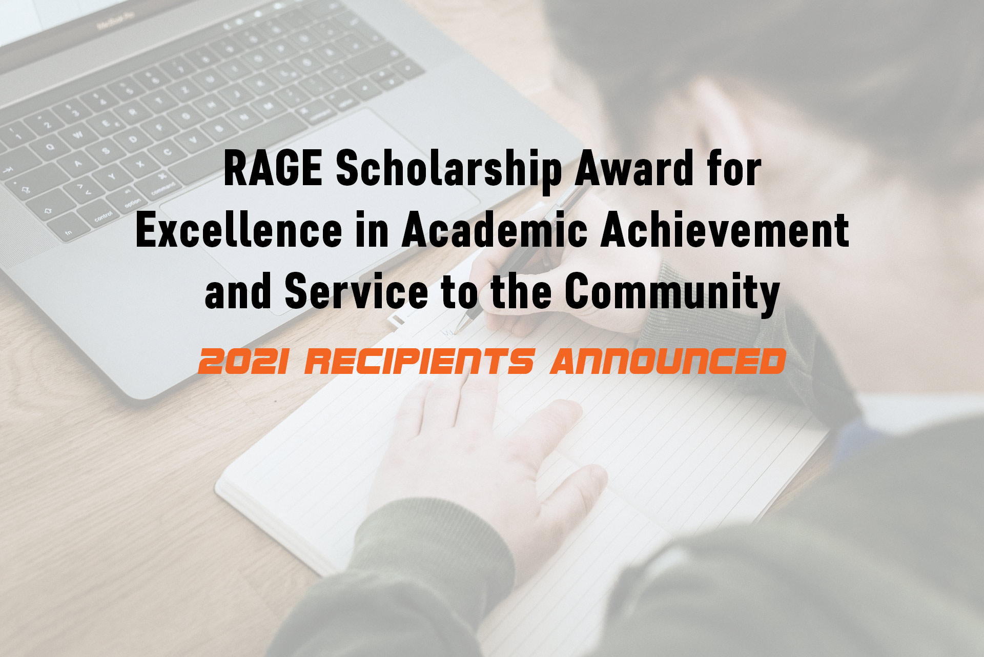 RAGE Scholarship Winners