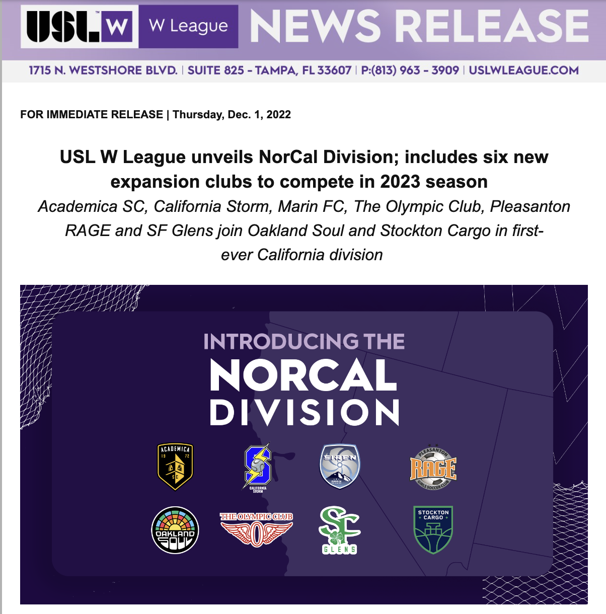 USLw Norcal Division